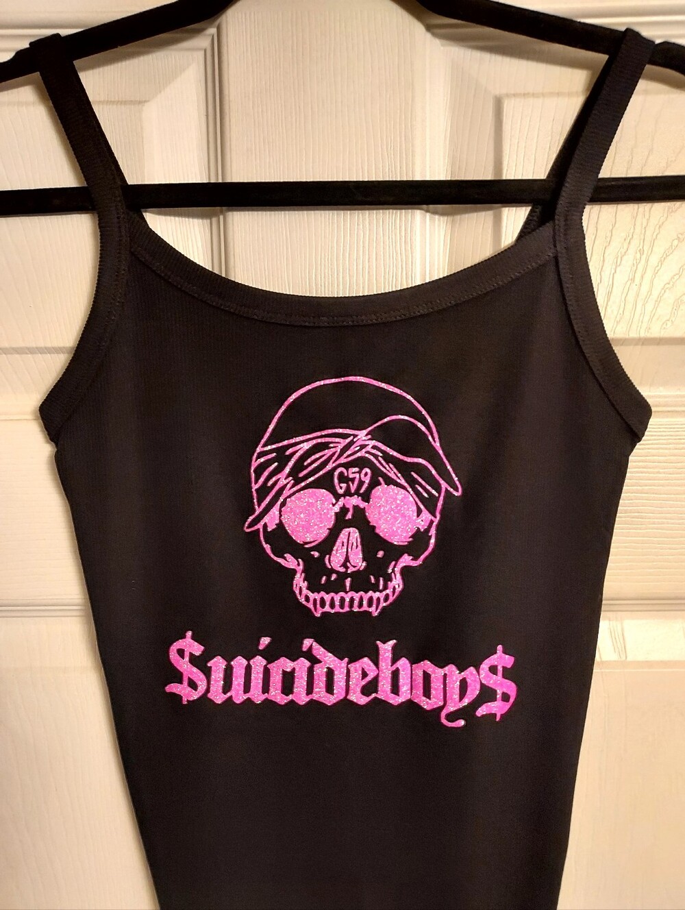 Suicideboys cropped tank top suicideboys crop top $uicideboy$ shirt Pink Glitter